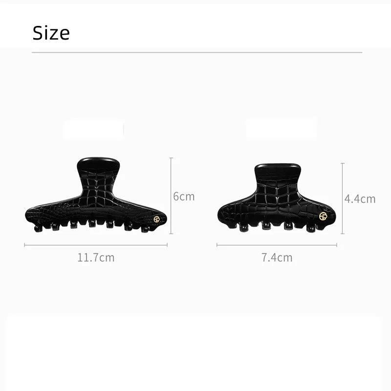 lsolde Crocodile Print Hair Claw - EVITA PERONI OFFICIAL