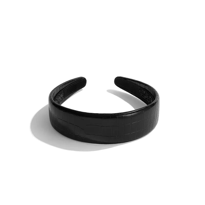 Theodora Cowhide Wide Headband - EVITA PERONI OFFICIAL