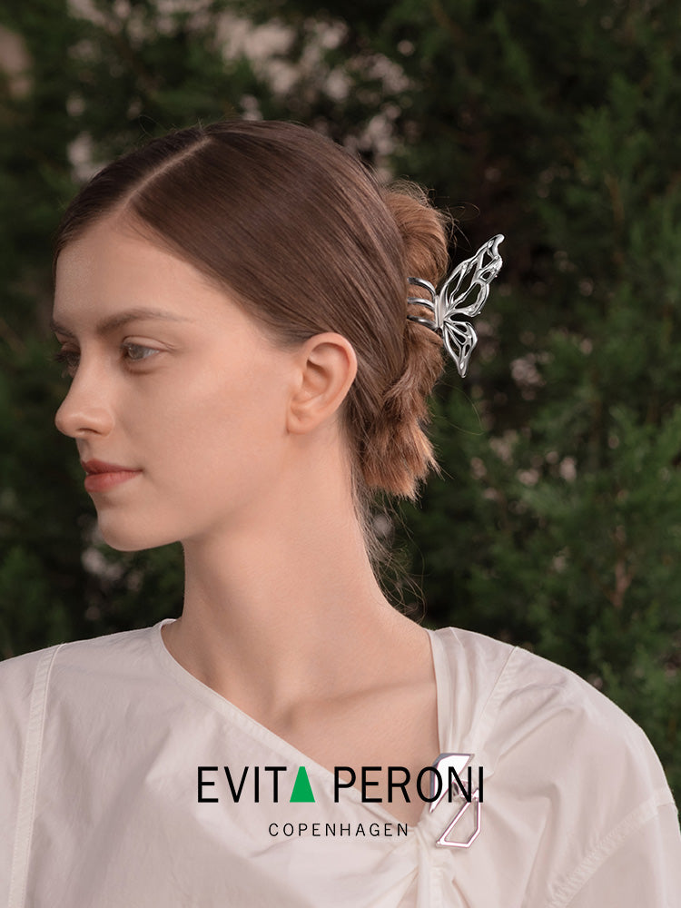 Gloria Metal Butterfly Small Hair Claw - EVITA PERONI OFFICIAL