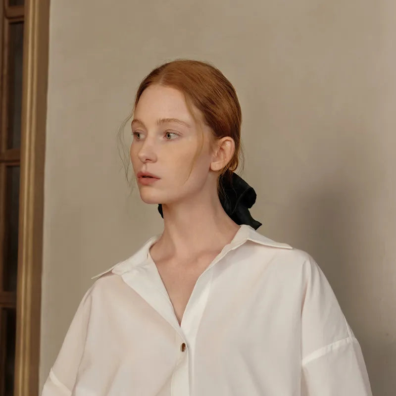 Beatrice Oversized Ruffled Scrunchie - EVITA PERONI OFFICIAL