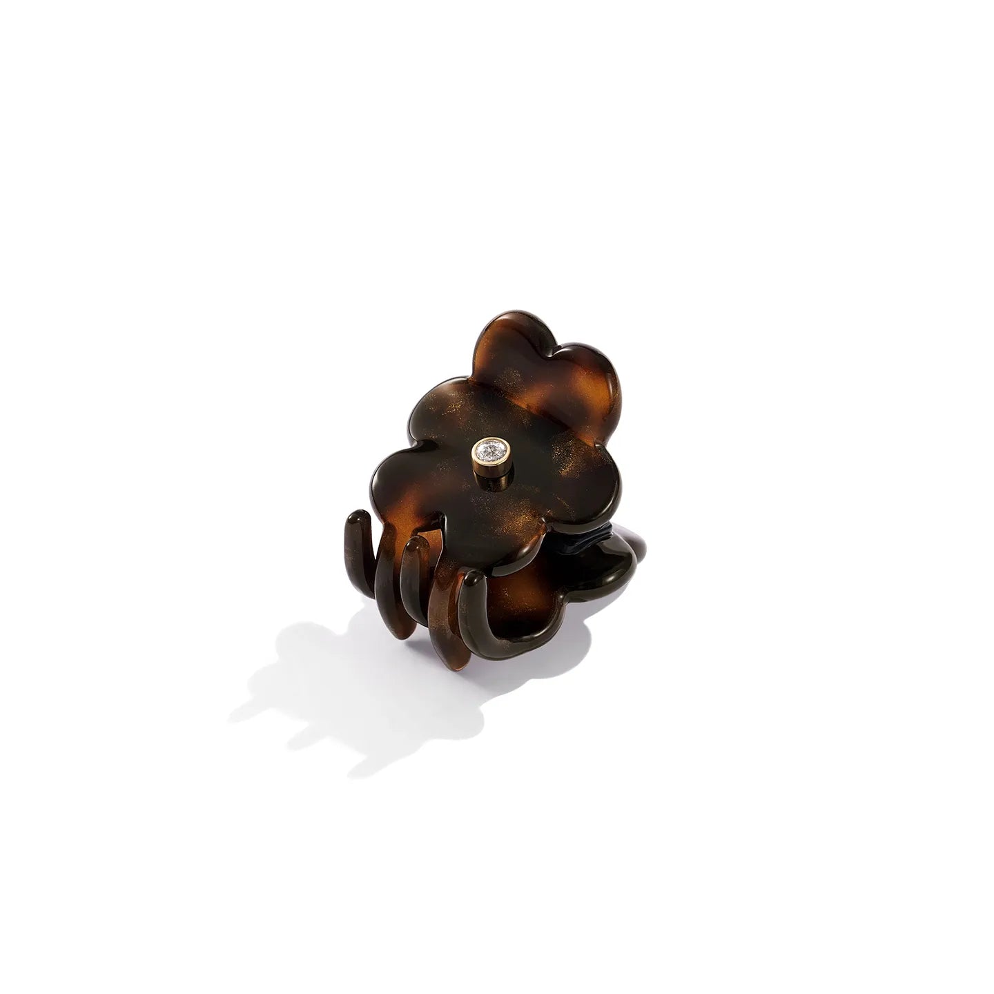 Ruby Flower Mini Hair Claw