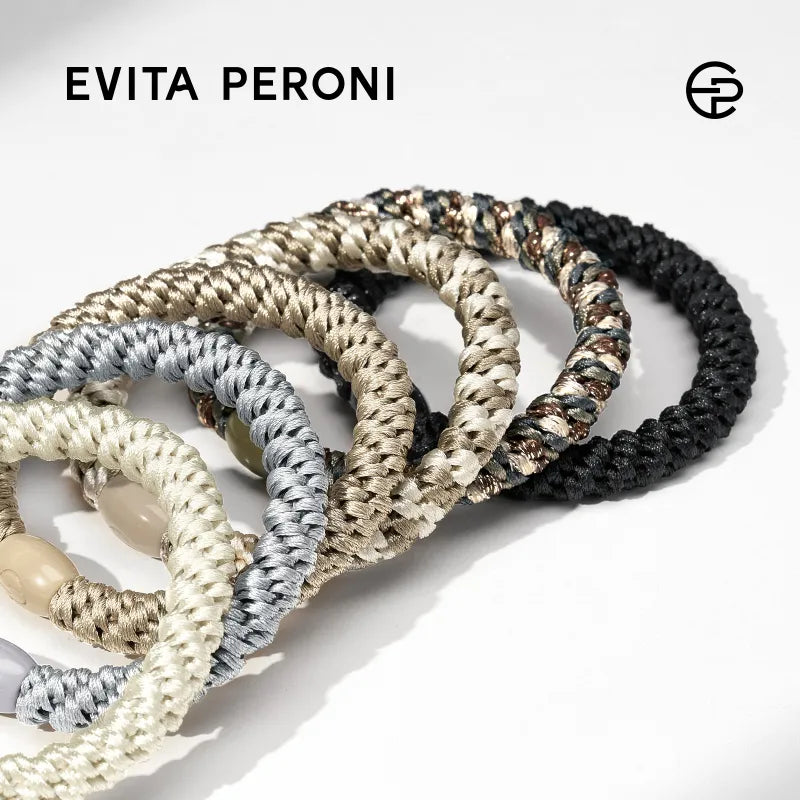 Roxanne Thick Hair Tie Pony Elastic Ponytail Holder (12 pcs) - EVITA PERONI OFFICIAL