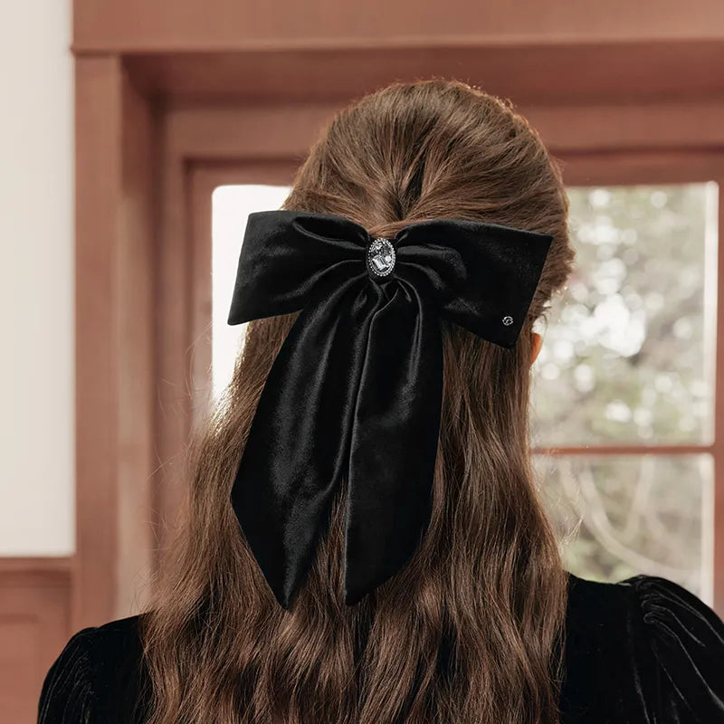 Joanne Bow Velvet Large Barrette