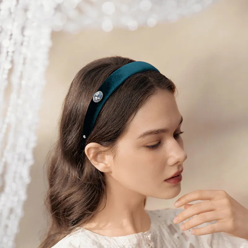 Joanne Velvet Padded Headband