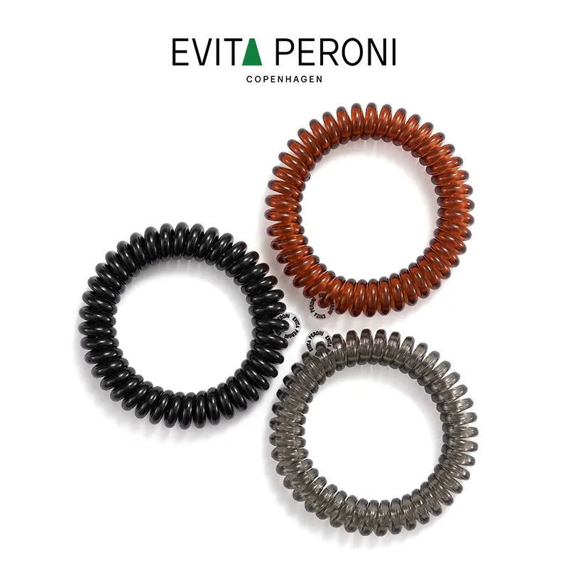 Zephyrine Jelly Spiral Hair Ties (6 pcs) - EVITA PERONI OFFICIAL