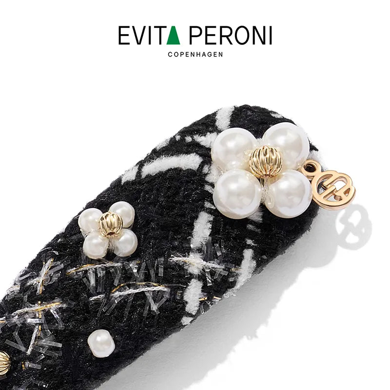 Adela Tweed Hair Snap Clip - EVITA PERONI OFFICIAL