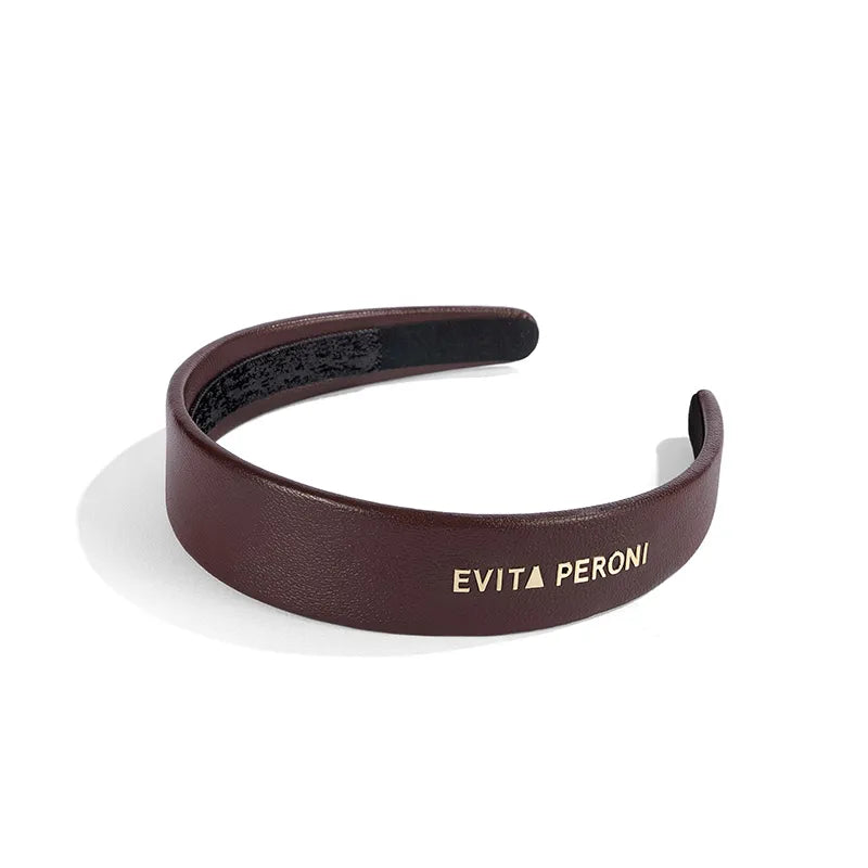 Morta Lambskin Wide Headband - EVITA PERONI OFFICIAL
