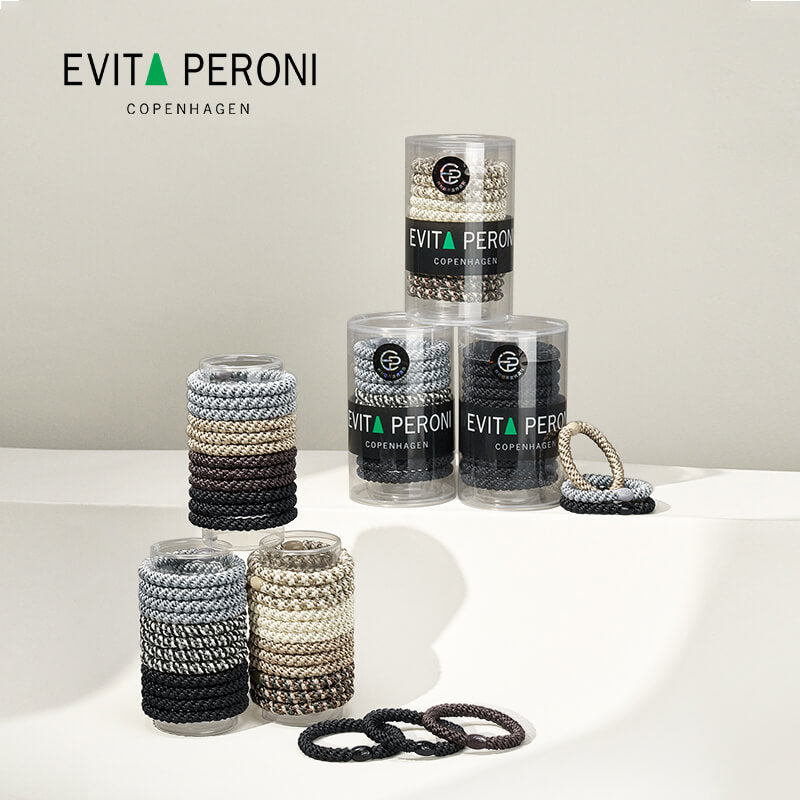 Roxanne Thick Hair Tie Pony Elastic Ponytail Holder (12 pcs) - EVITA PERONI OFFICIAL