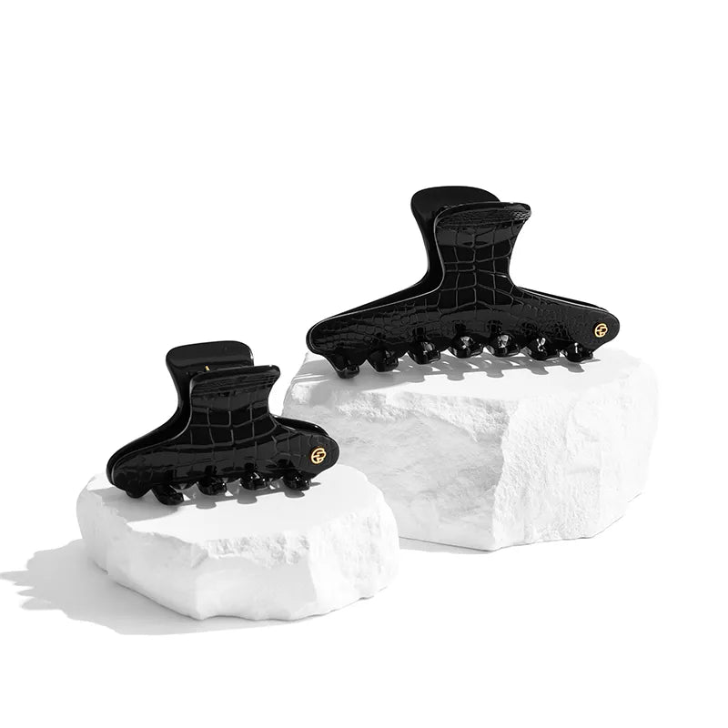 lsolde Crocodile Print Hair Claw - EVITA PERONI OFFICIAL