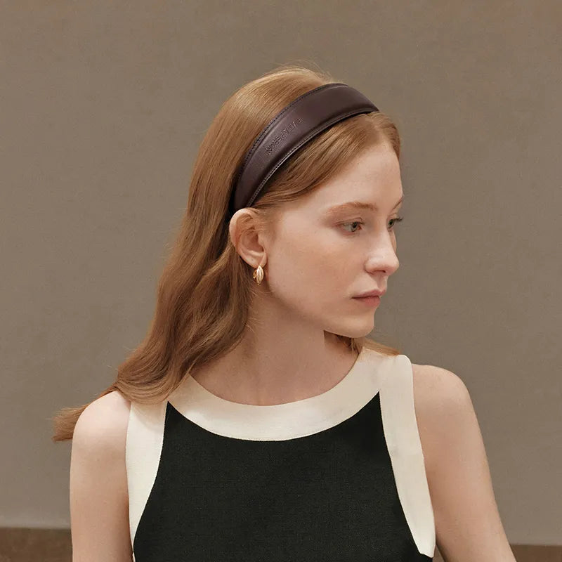 Lester Cowhide Wide Headband