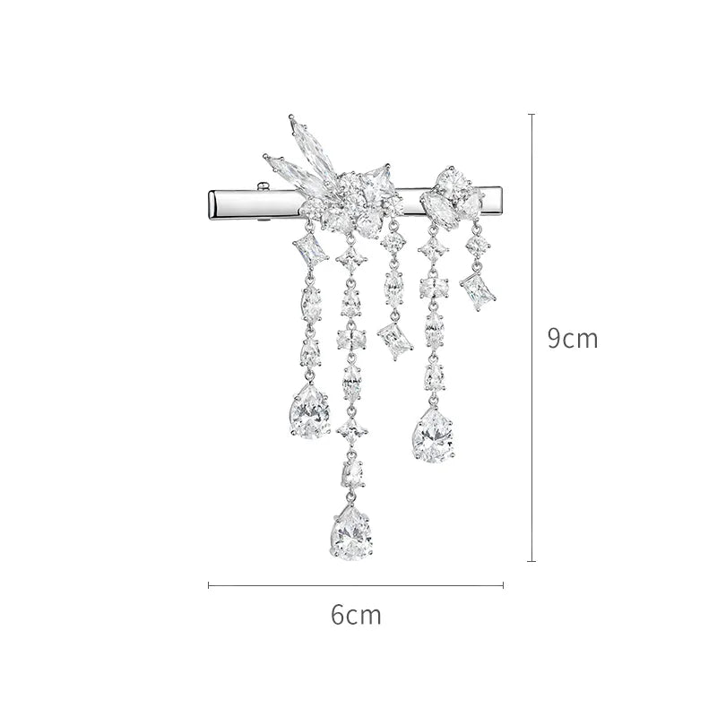 Tessa Crystal Pelican Jaw Clip