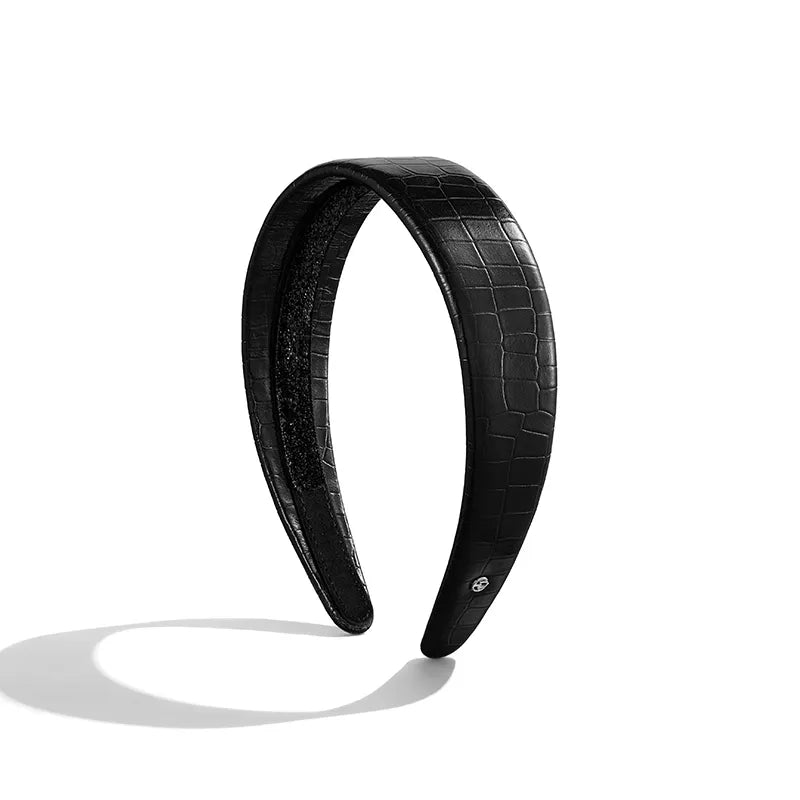 Theodora Cowhide Wide Headband - EVITA PERONI OFFICIAL