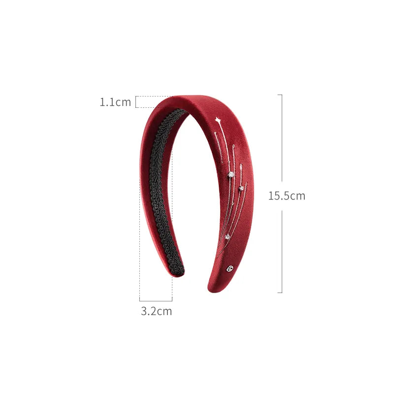 Claire Velvet Wide Headband