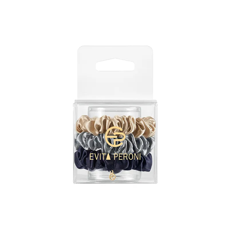 Silvia Silk Small Scrunchies 3PCS Set - EVITA PERONI OFFICIAL