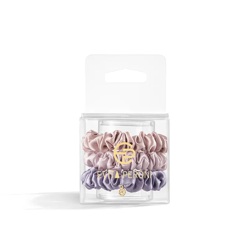Silvia Silk Small Scrunchies 3PCS Set - EVITA PERONI OFFICIAL