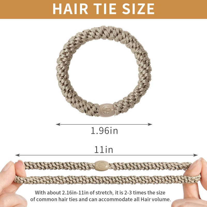 Roxanne Thick Hair Tie Pony Elastic Ponytail Holder (12 pcs) - EVITA PERONI OFFICIAL