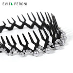 Berry Tiara Pearls Headband - EVITA PERONI OFFICIAL