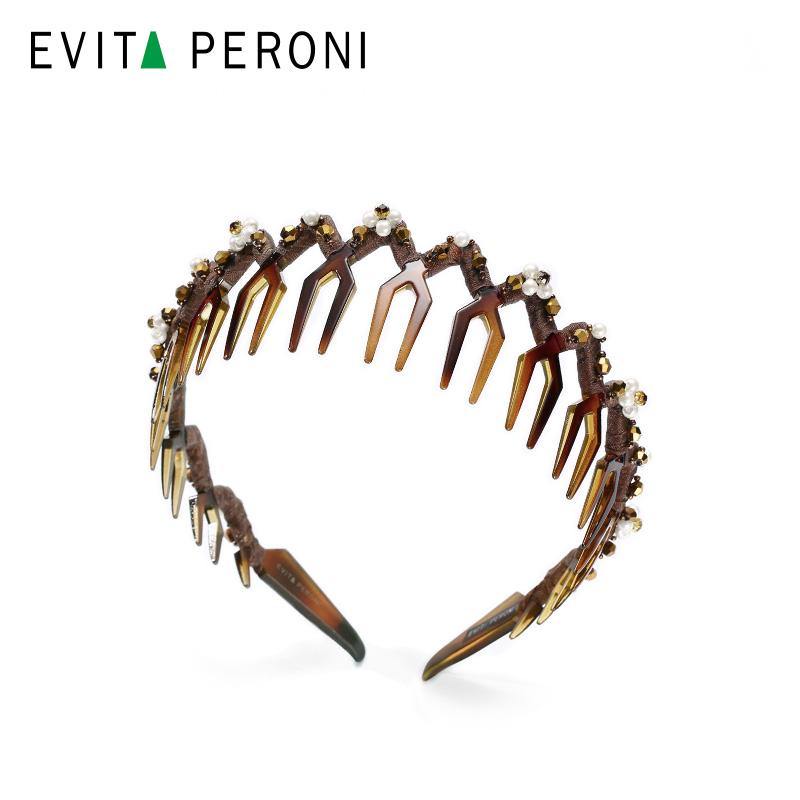 Kezia Tiara Pearls Headband - EVITA PERONI OFFICIAL