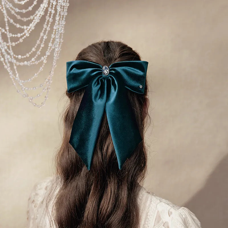 Joanne Bow Velvet Large Barrette