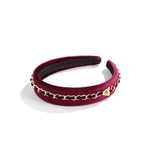 Victoria Metal Chain Padded Headband - EVITA PERONI OFFICIAL