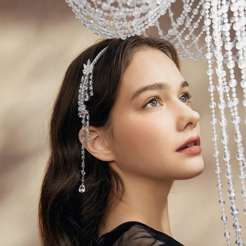 Tessa Crystal Tassel Headband
