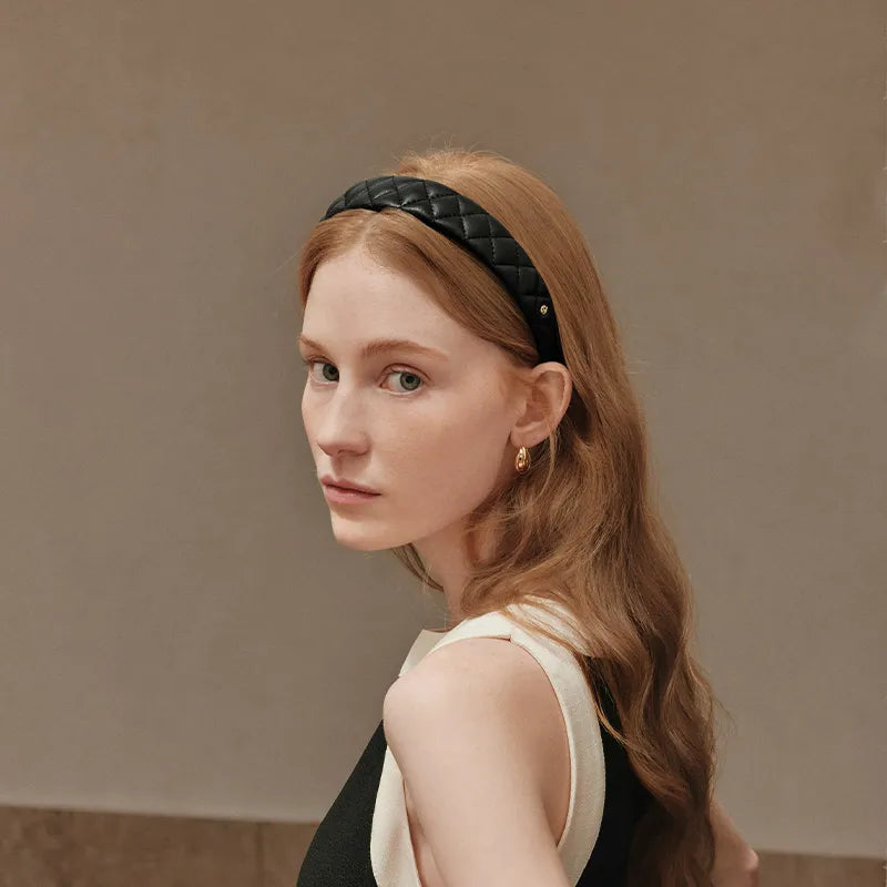 Beatrice Lambskin Wide Headband