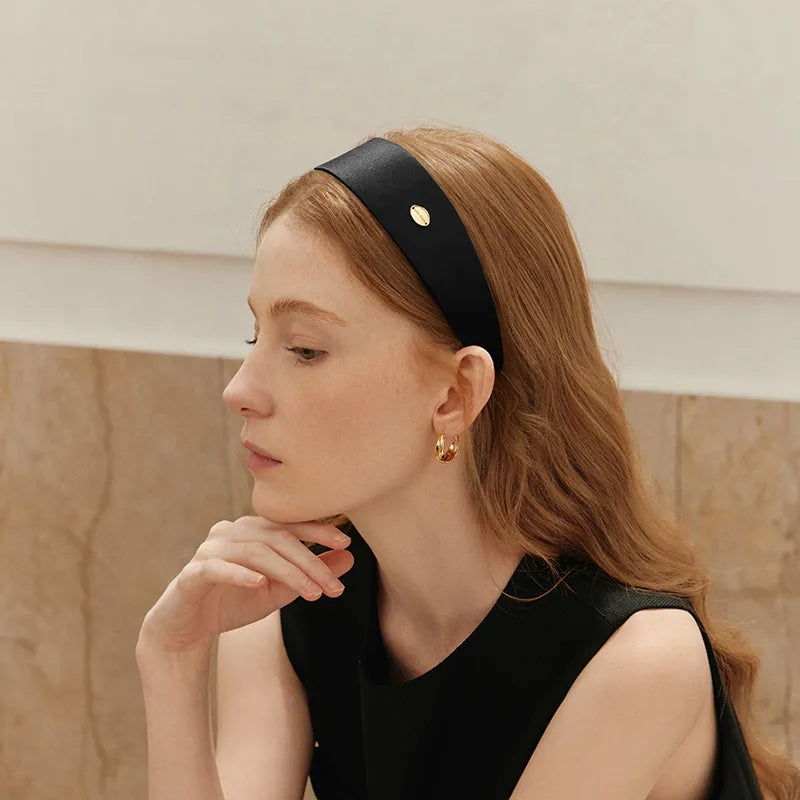 Maggie Mulberry Silk Wide Headband - EVITA PERONI OFFICIAL