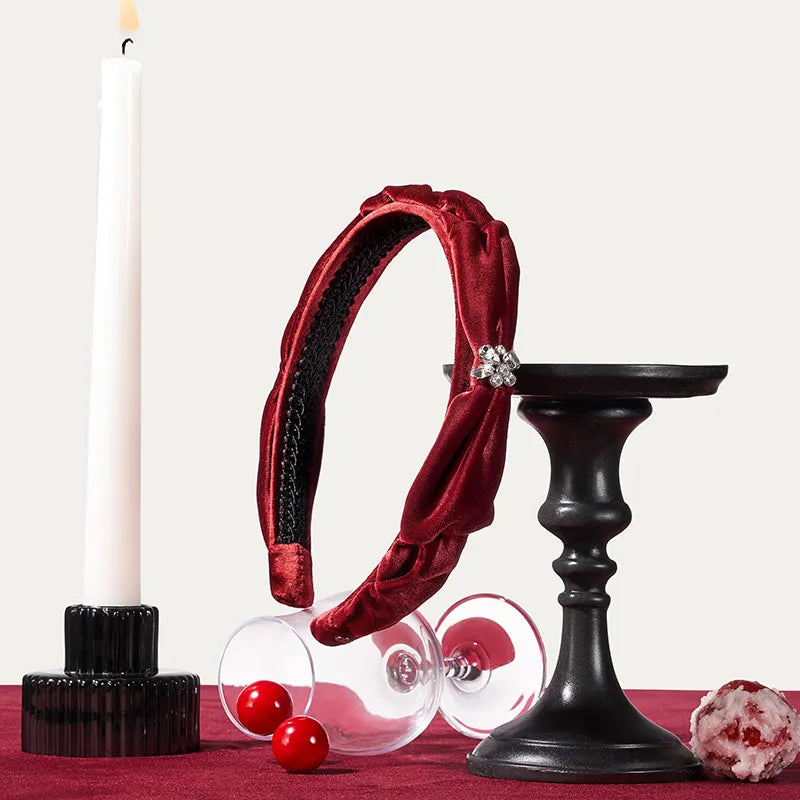 Esme Bow Velvet Headband