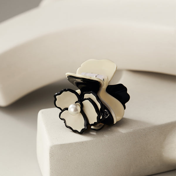 Barrette à Cheveux Evita Peroni - Noir Velours Avec Dents - Occasion