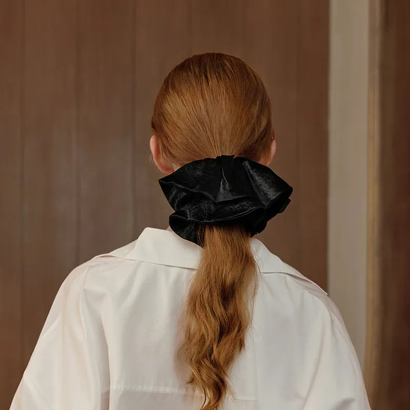 Beatrice Oversized Ruffled Scrunchie - EVITA PERONI OFFICIAL
