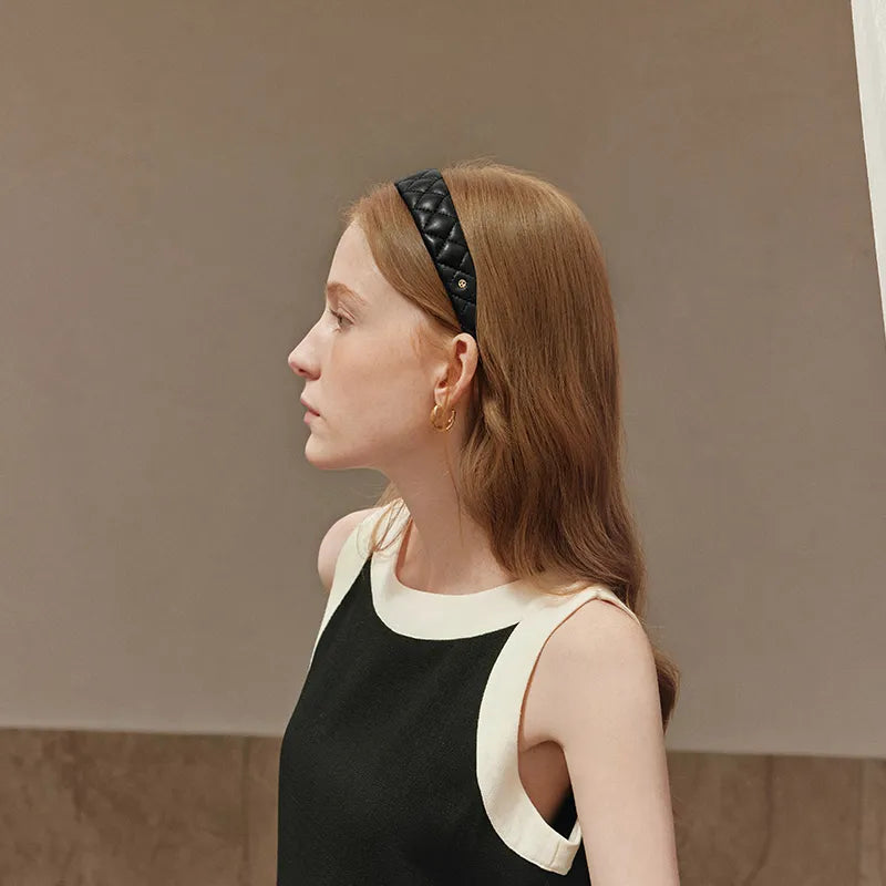 Beatrice Lambskin Wide Headband