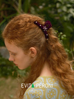 Editha Velvet Crystal Large Claw - EVITA PERONI OFFICIAL