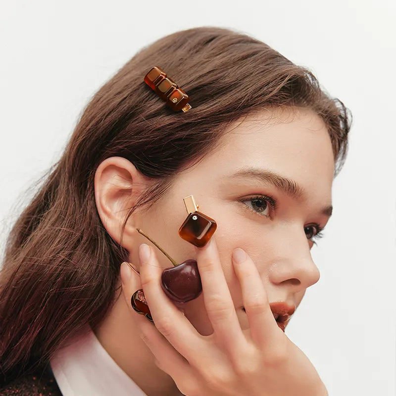 Chocolate Fantasia Juniper Pelican Jaw Clip - EVITA PERONI OFFICIAL