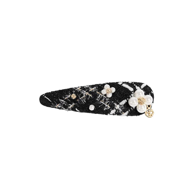 Adela Tweed Hair Snap Clip - EVITA PERONI OFFICIAL