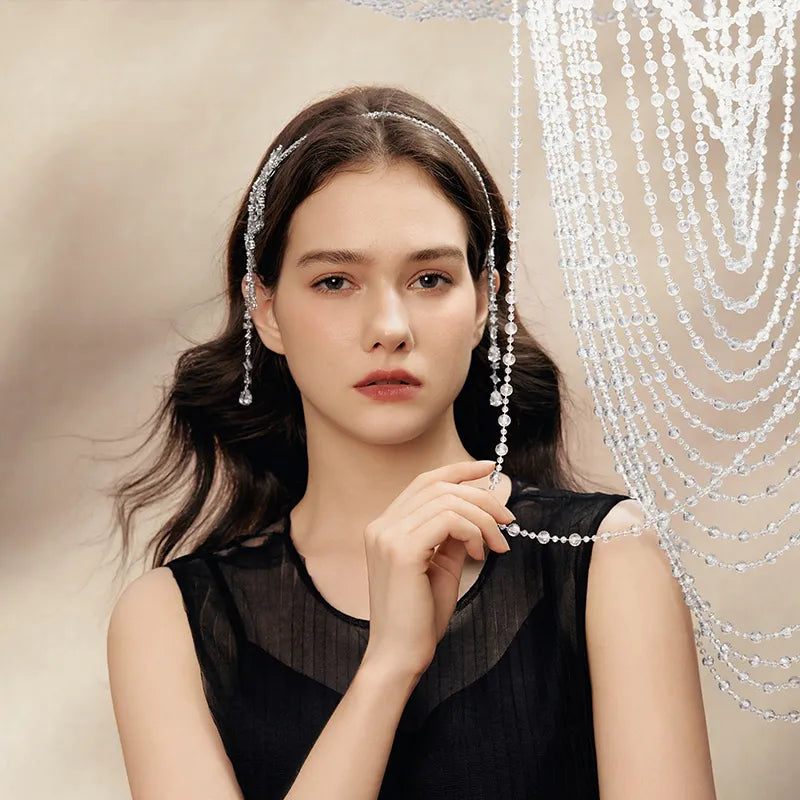 Tessa Crystal Tassel Headband