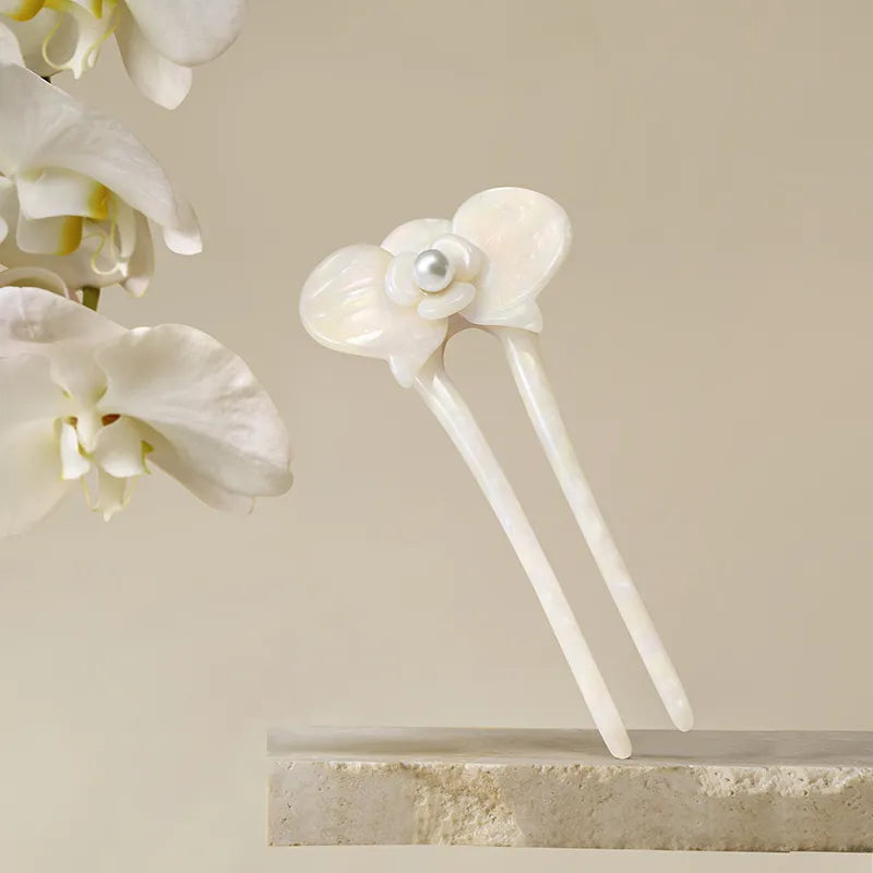 Eloise Butterfly Orchid Hair Pin - EVITA PERONI OFFICIAL