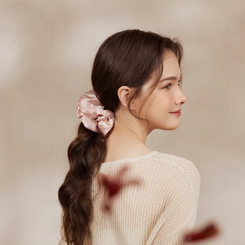 Cloud Reverie Large Silk Scrunchie