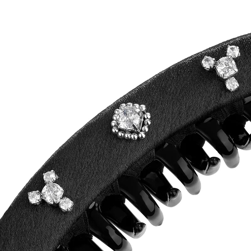 Eileen Crystal Velvet Banana Clip