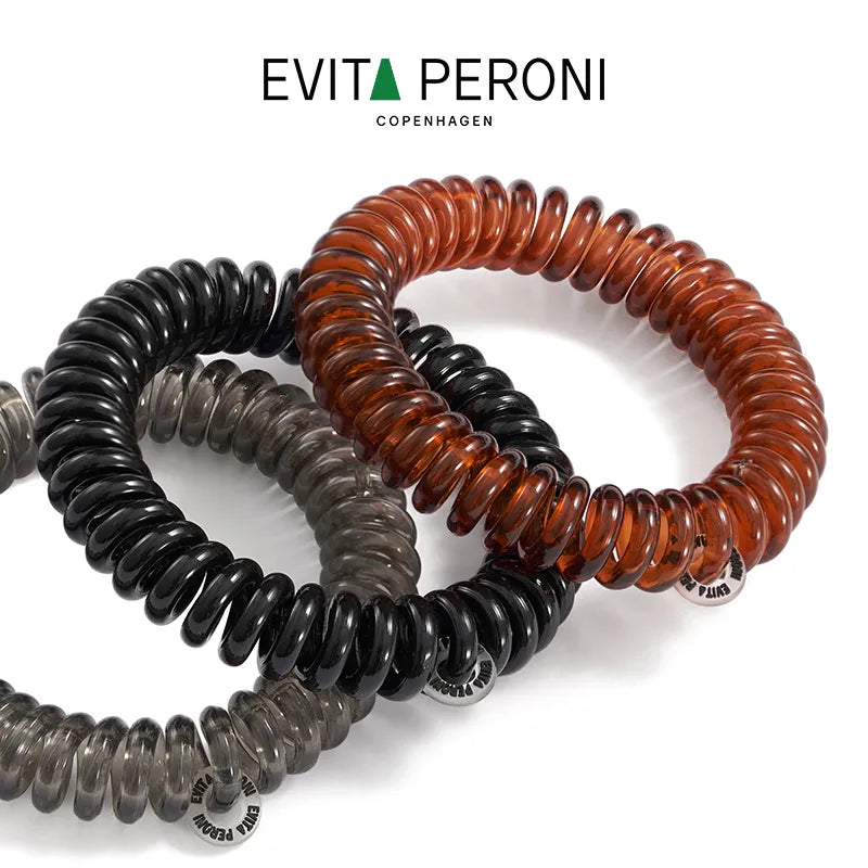 Zephyrine Jelly Spiral Hair Ties (6 pcs) - EVITA PERONI OFFICIAL
