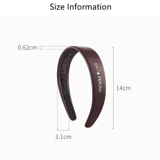 Morta Lambskin Wide Headband - EVITA PERONI OFFICIAL