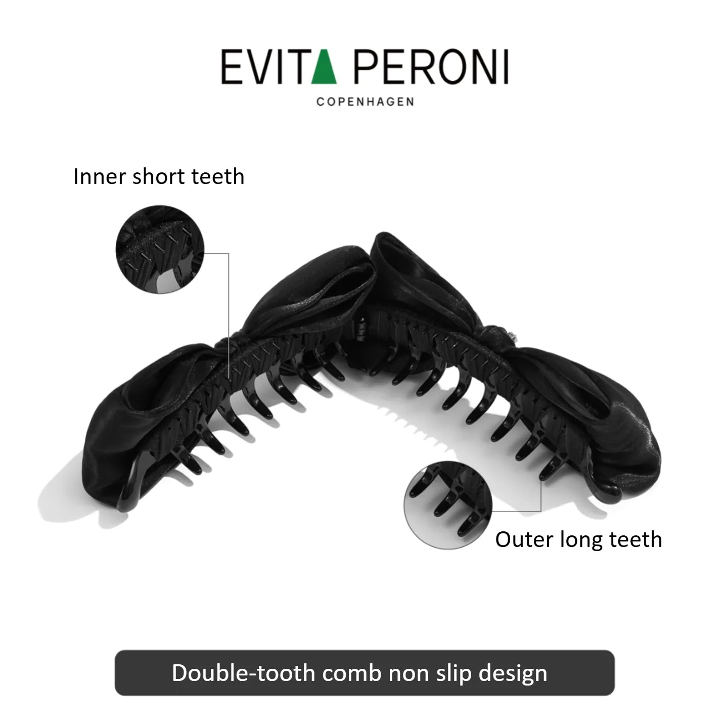Trinity Bow Style Ponytail Banana Clip - EVITA PERONI OFFICIAL