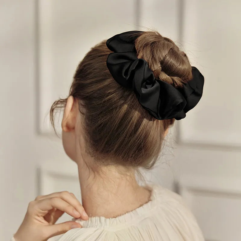 Whispers of Soft Light Satin Large Scrunchie