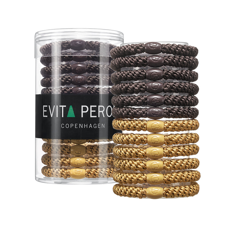 Roxanne Thick Hair Tie Pony Elastic Ponytail Holder (12 pcs) - EVITA PERONI OFFICIAL