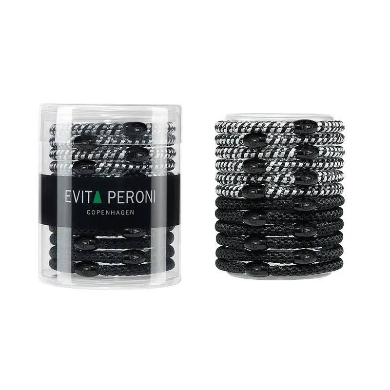 Roxanne Thin Hair Tie Ponytail Holder Pony Elastic(12 pcs) - EVITA PERONI OFFICIAL