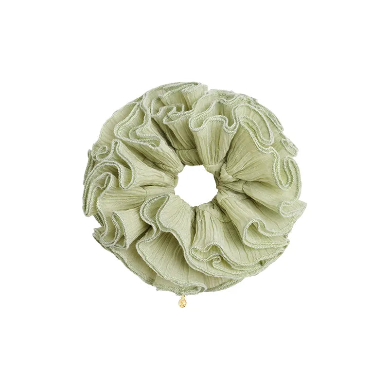Adelaide Pleated Ruffled Large Scrunchie