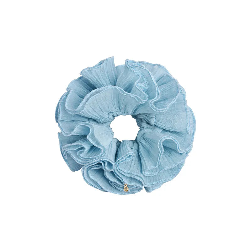 Adelaide Pleated Ruffled Large Scrunchie