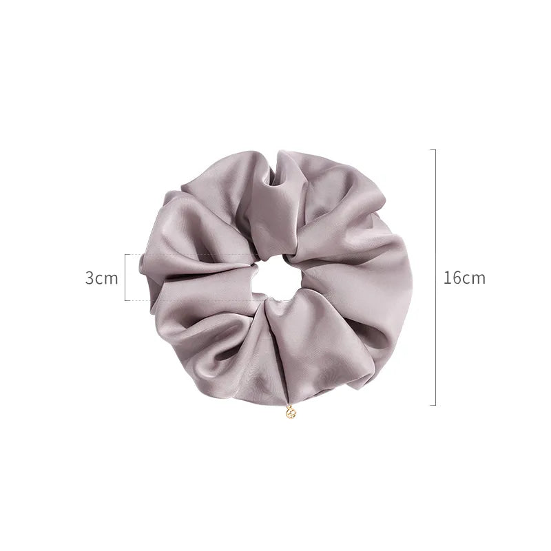 Whispers of Soft Light Satin Large Scrunchie