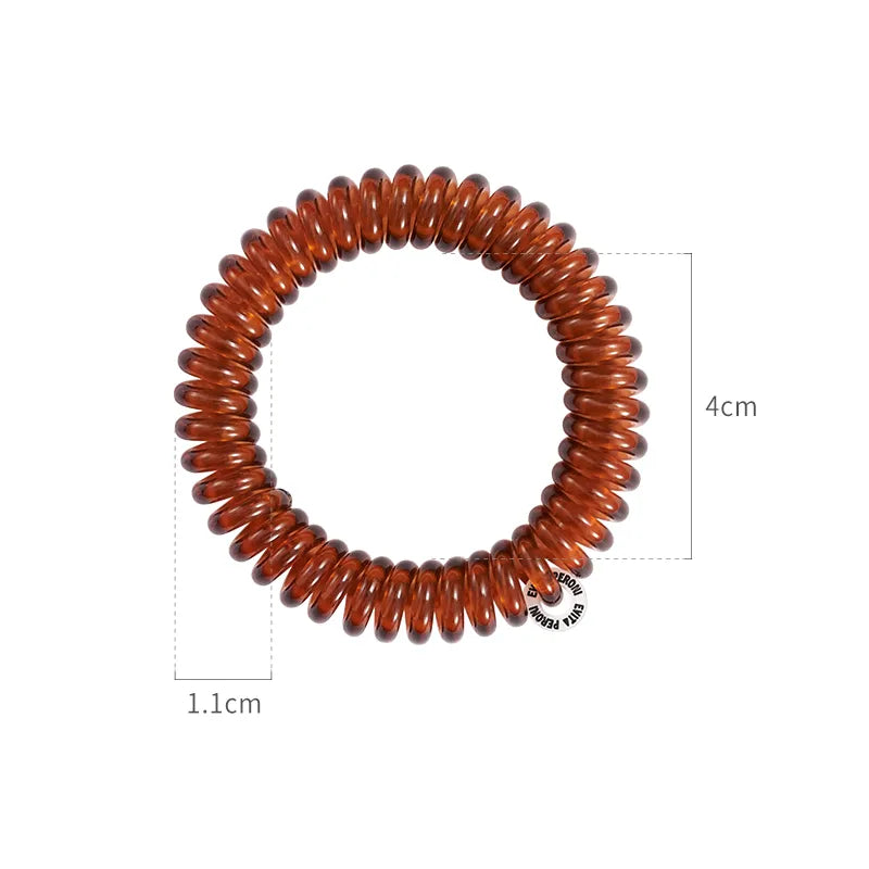 Zephyrine Jelly Spiral Hair Ties (6 pcs) - EVITA PERONI OFFICIAL