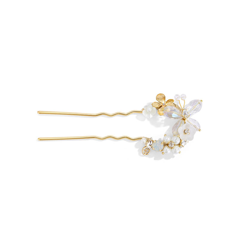 Flora U Shape Hair Stick Pin - EVITA PERONI OFFICIAL