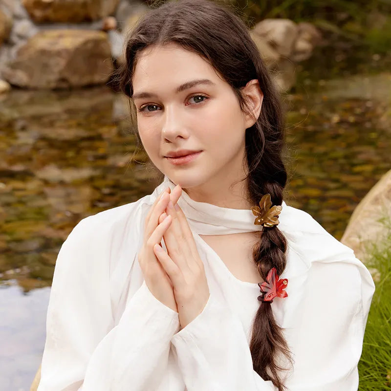 Adelaide Red Maple Hair Ties